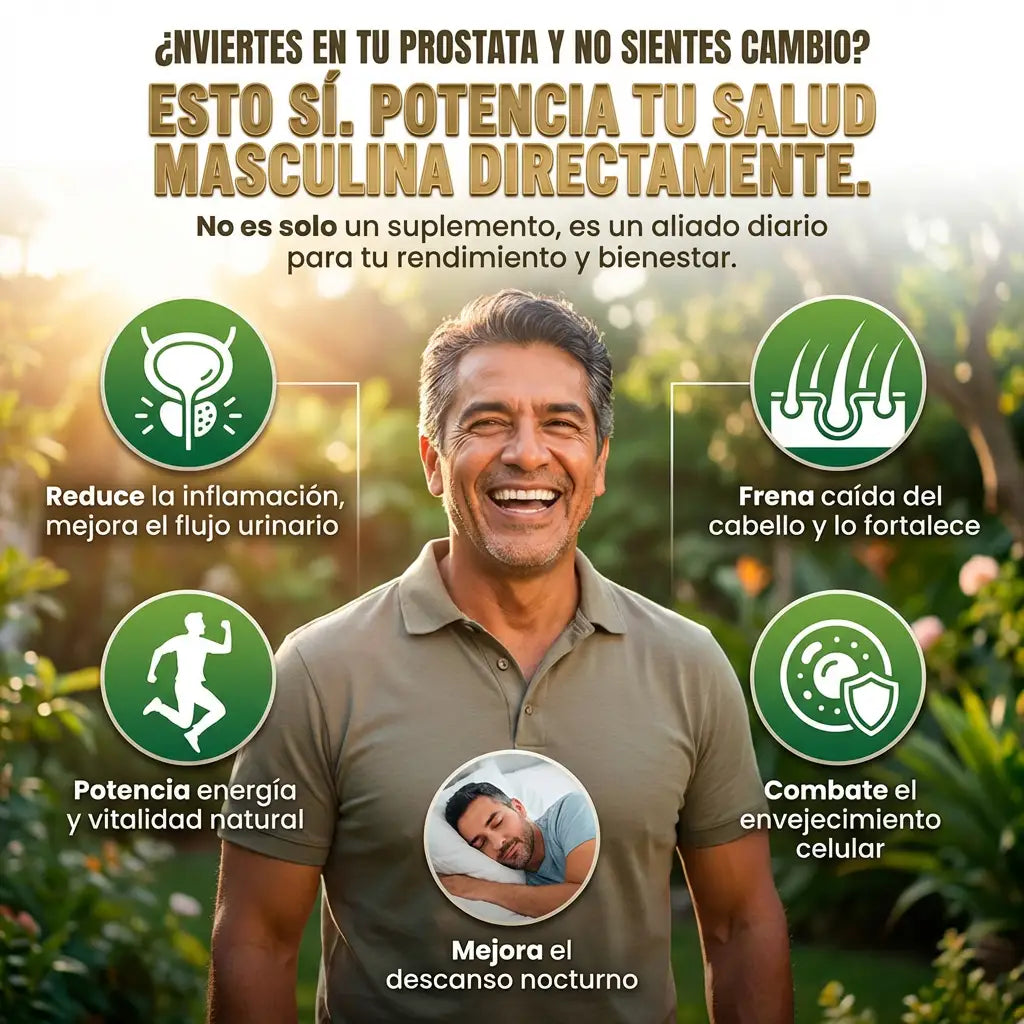 Saw Palmetto + Maca — Gomitas Naturales para la Próstata, el Cabello y la Vitalidad Masculina (90 gomitas x Frasco))